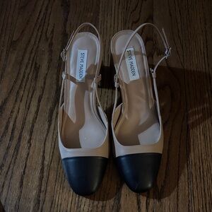 Steve Madden Beige and Black Heels